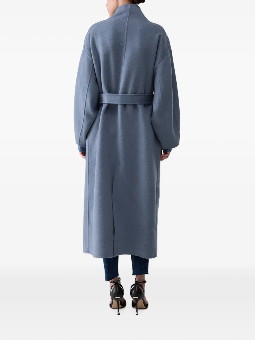 LIU JO Oversized wollen mantel Blauw
