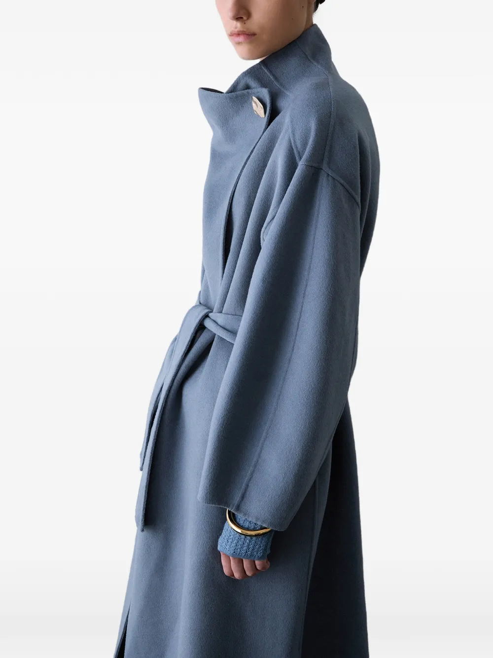 LIU JO Oversized wollen mantel Blauw