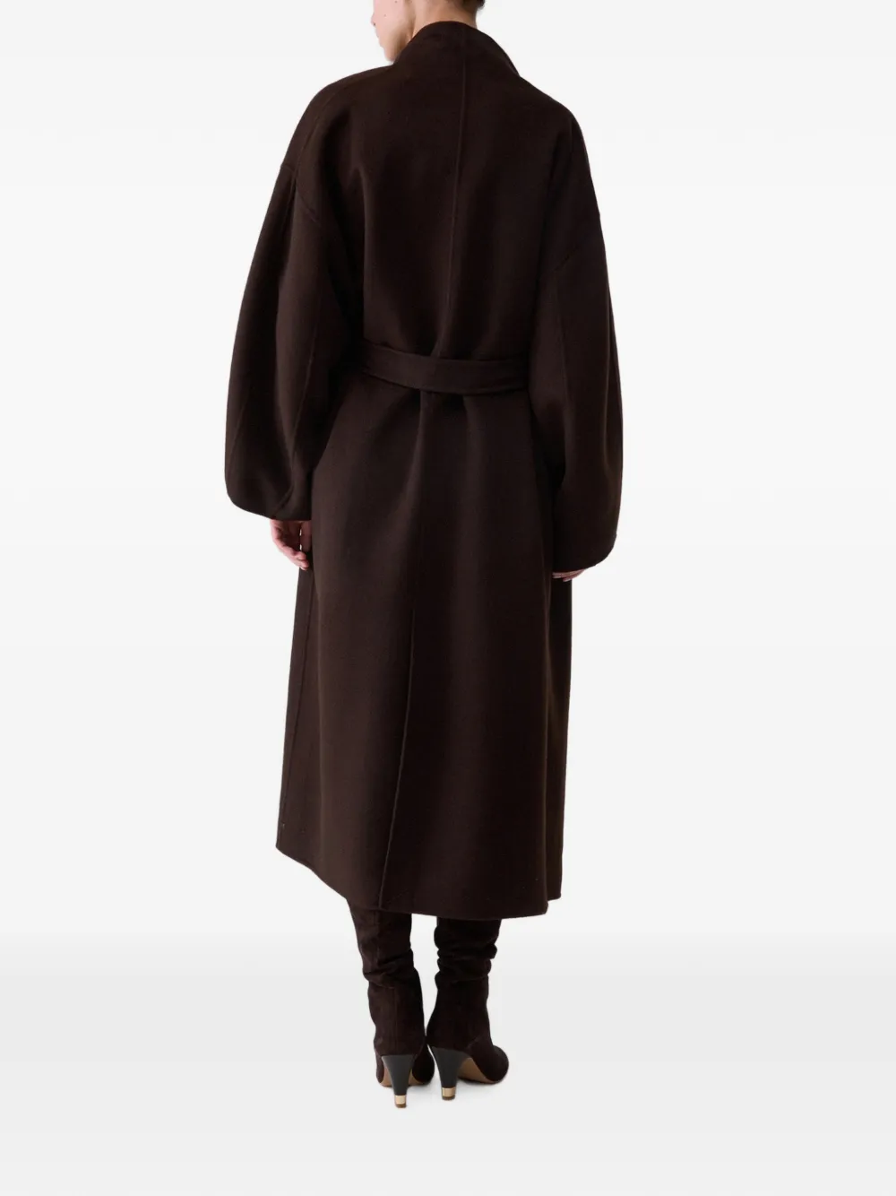 LIU JO Oversized wollen mantel Bruin