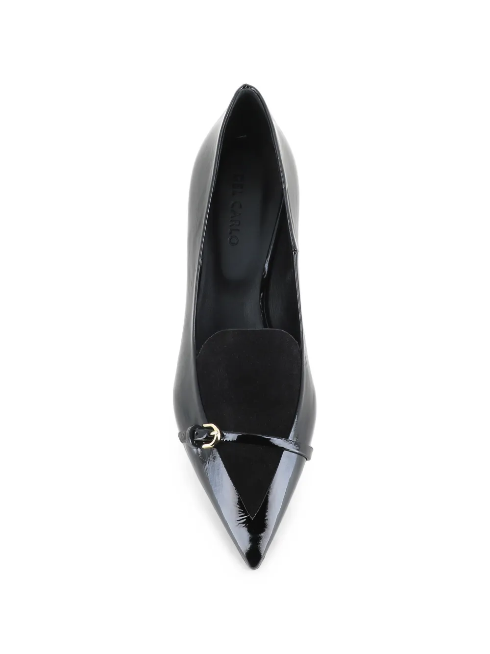 Del Carlo buckle-detail pointed-toe pumps Zwart