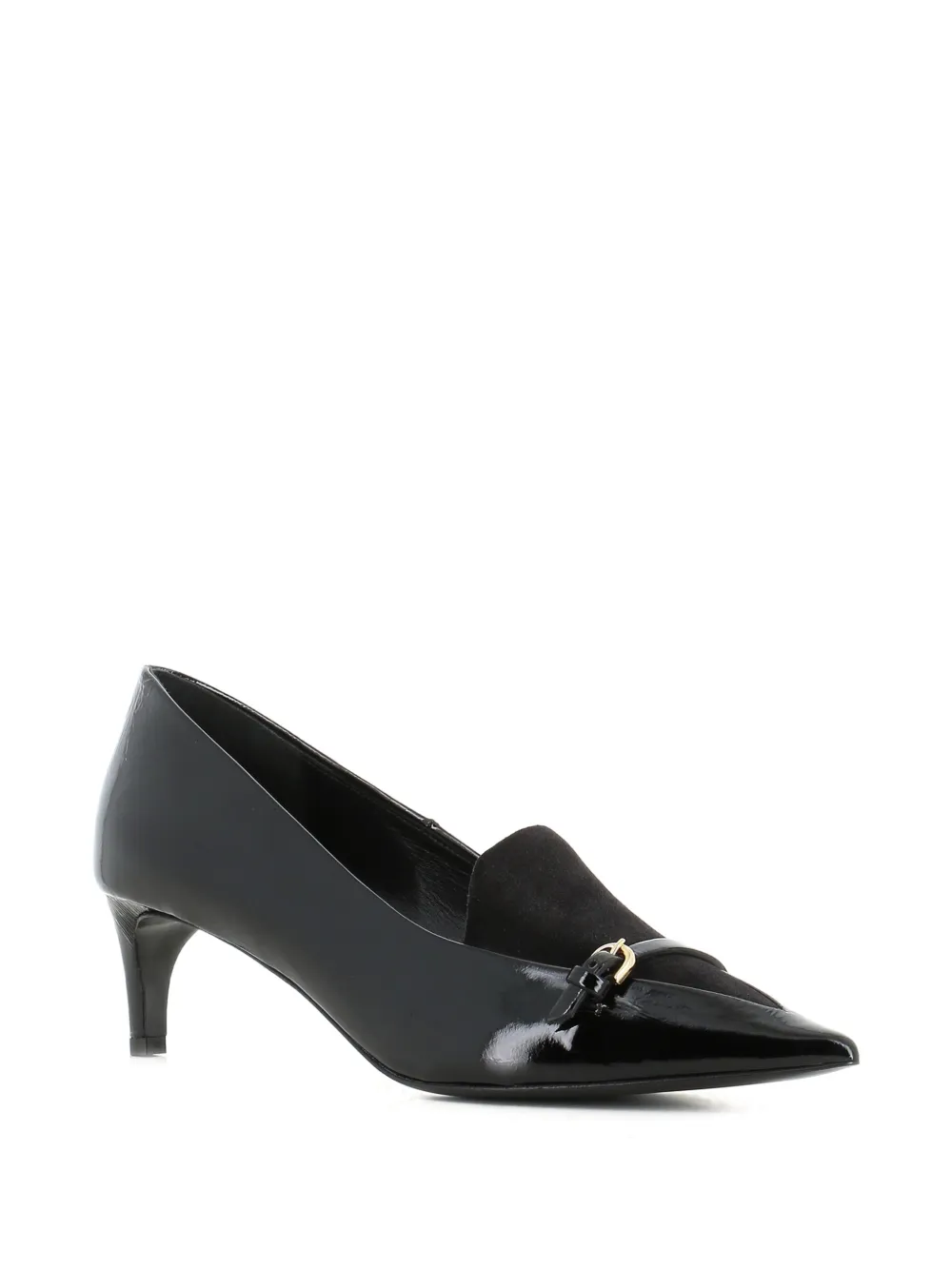 Del Carlo buckle-detail pointed-toe pumps Zwart
