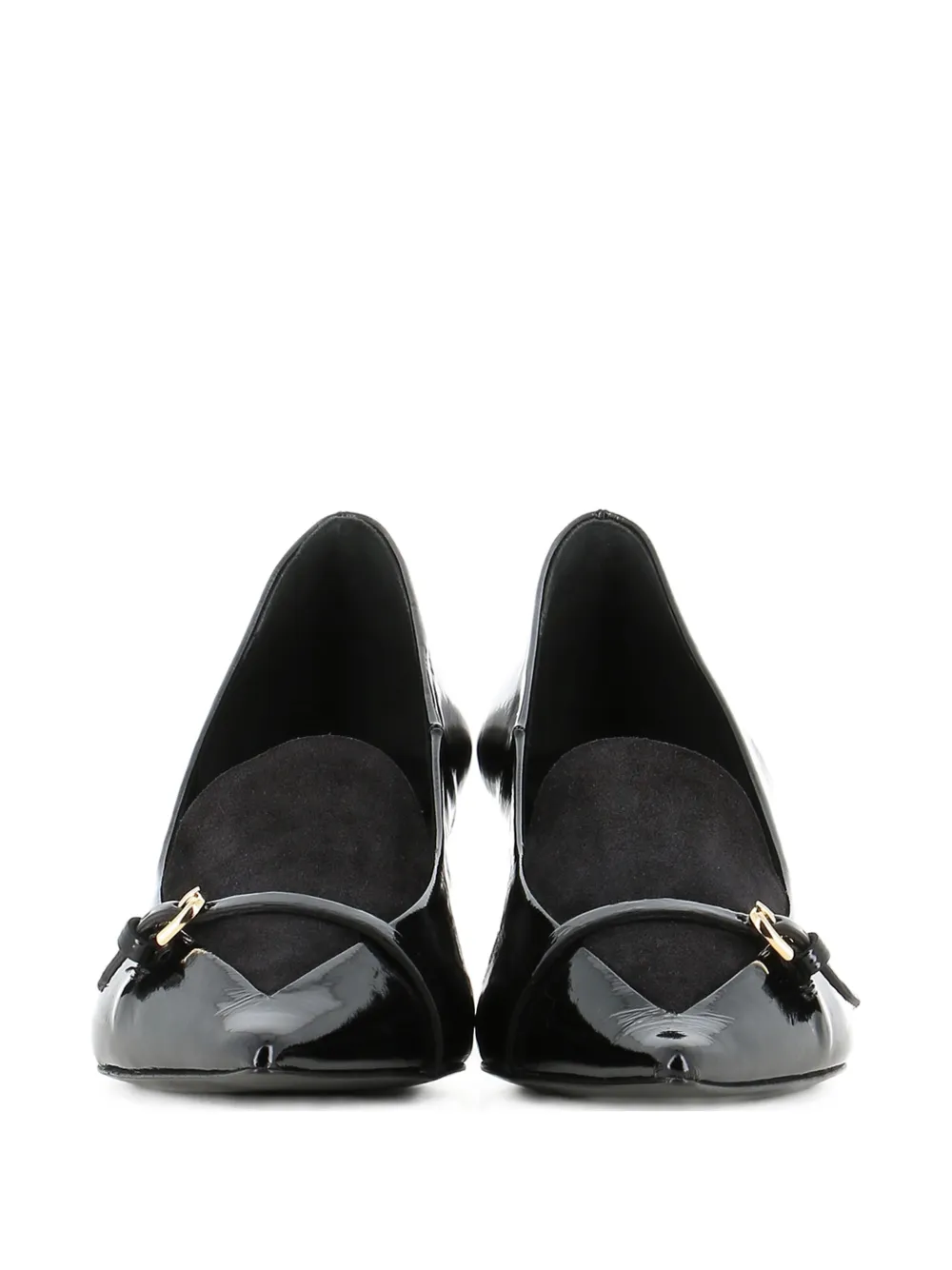 Del Carlo buckle-detail pointed-toe pumps Zwart