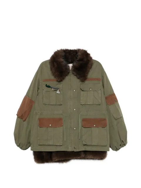 FRONT STREET 8 faux-fur trim drawstring coat