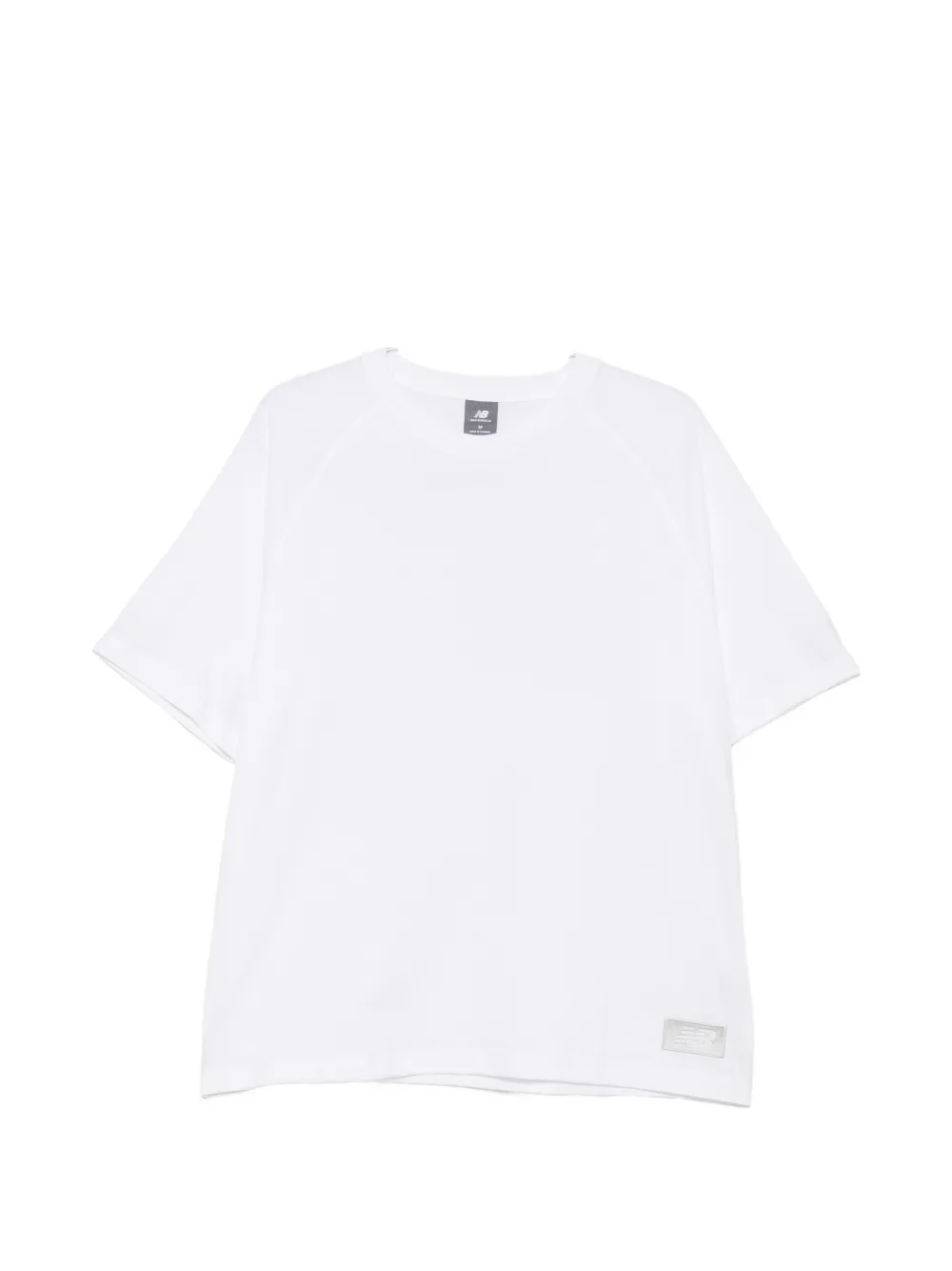 New Balance raglan-sleeve logo-print T-shirt - Bianco