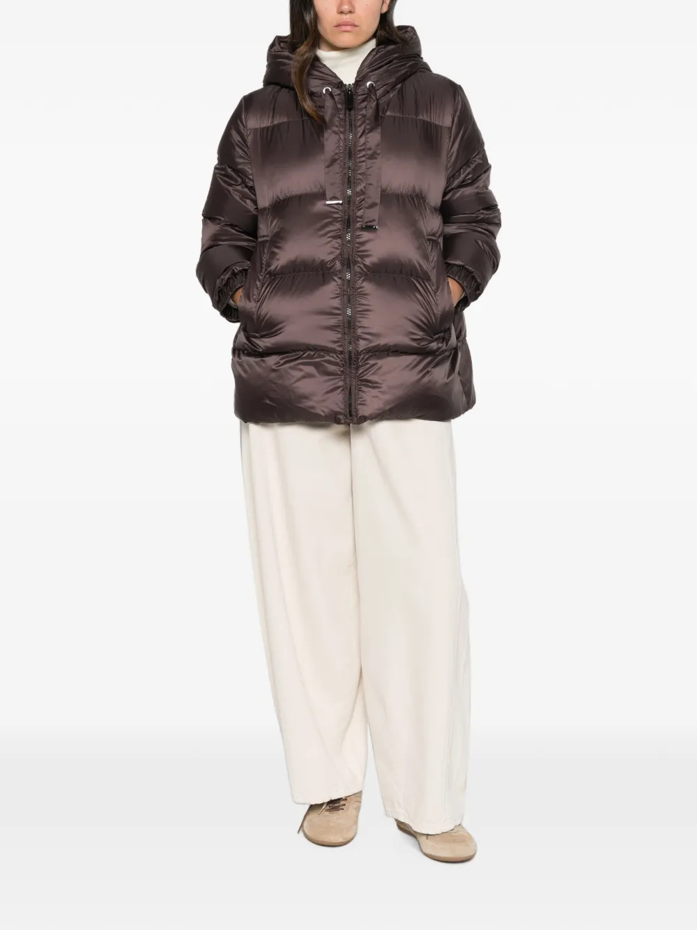 Max Mara Seia The Cube gewatteerd jack Bruin