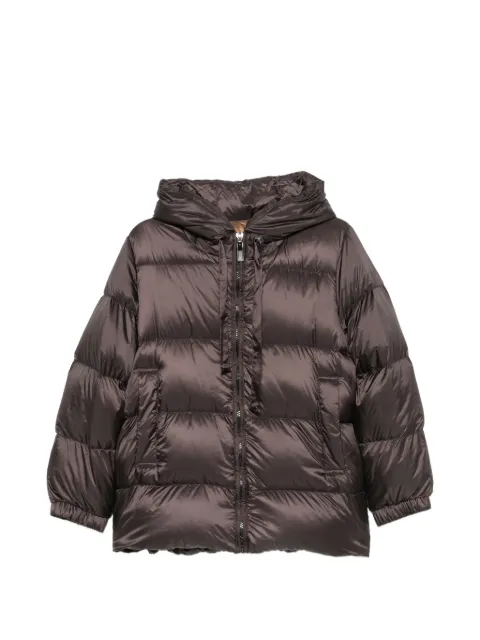 Max Mara quiltet The Cube frakke med hætte