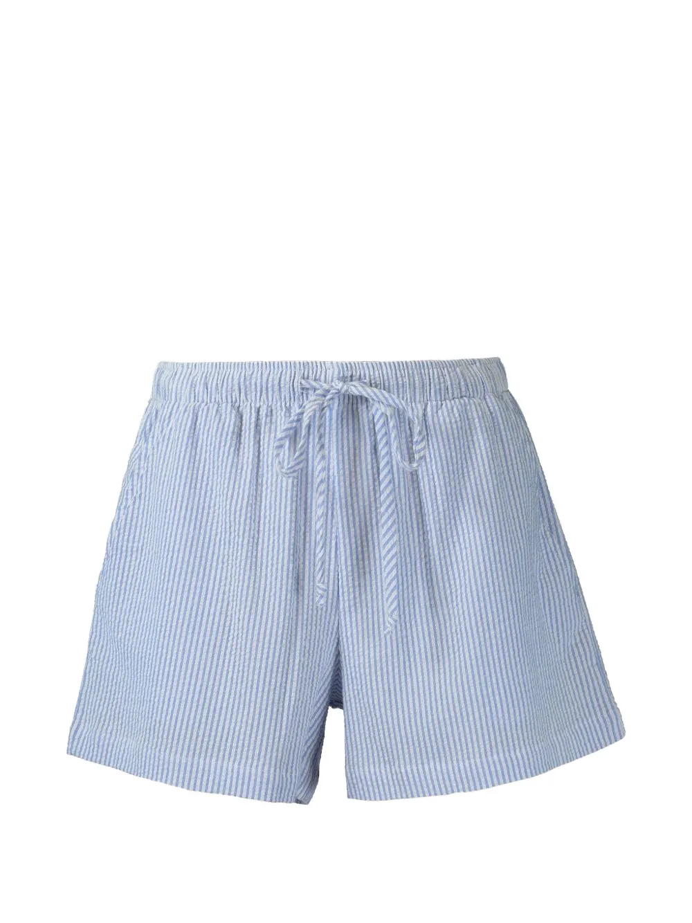 The Lady And The Sailor striped Flutter mini shorts