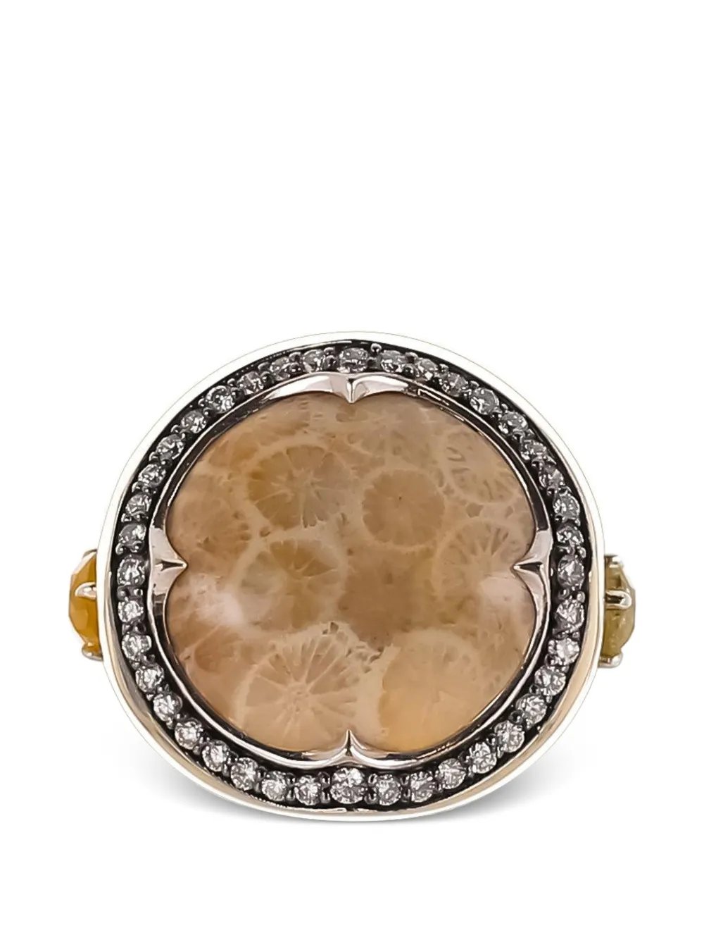 Parulina coral diamond ring