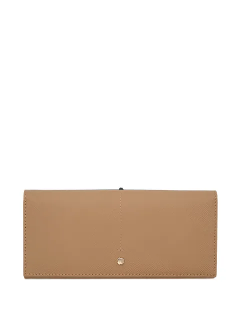 Lottusse grainy-effect leather wallet