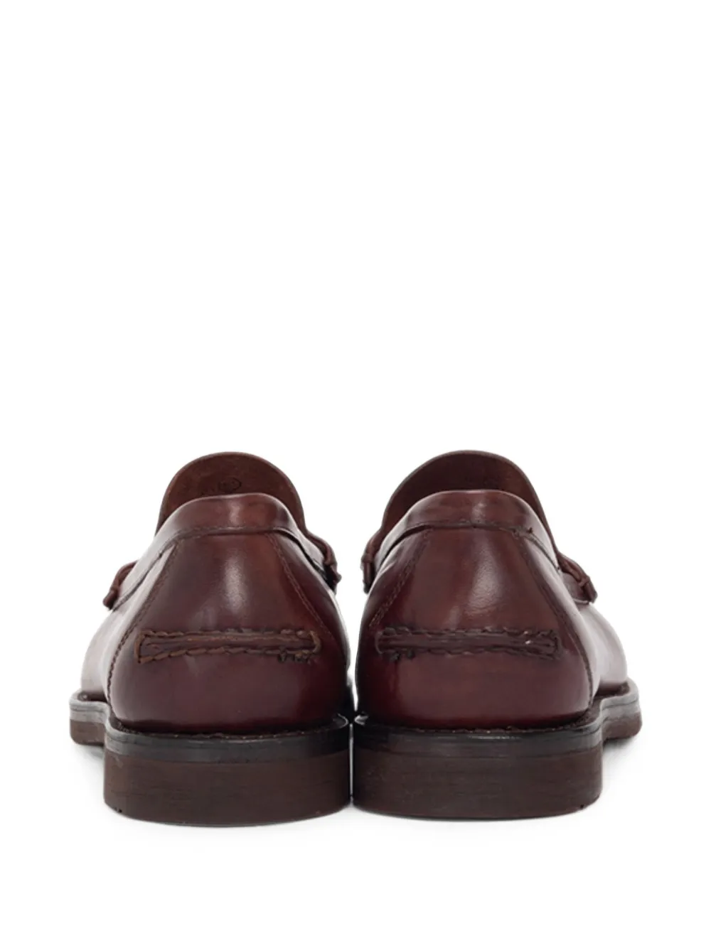 visvim penny-slot leather loafers Rood