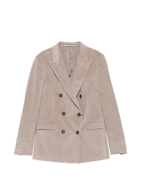 Tagliatore double-breasted corduroy blazer