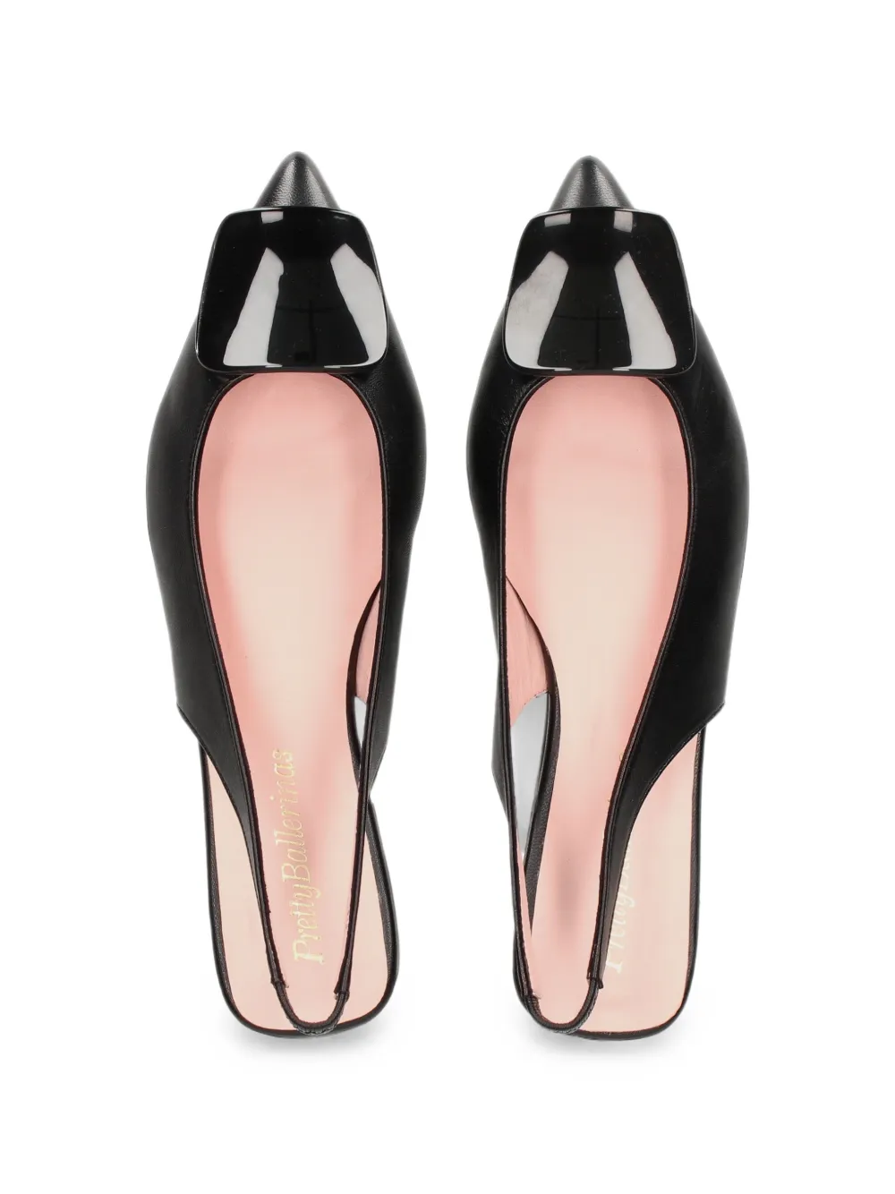 Pretty Ballerinas Yvette slingback ballet flats Zwart