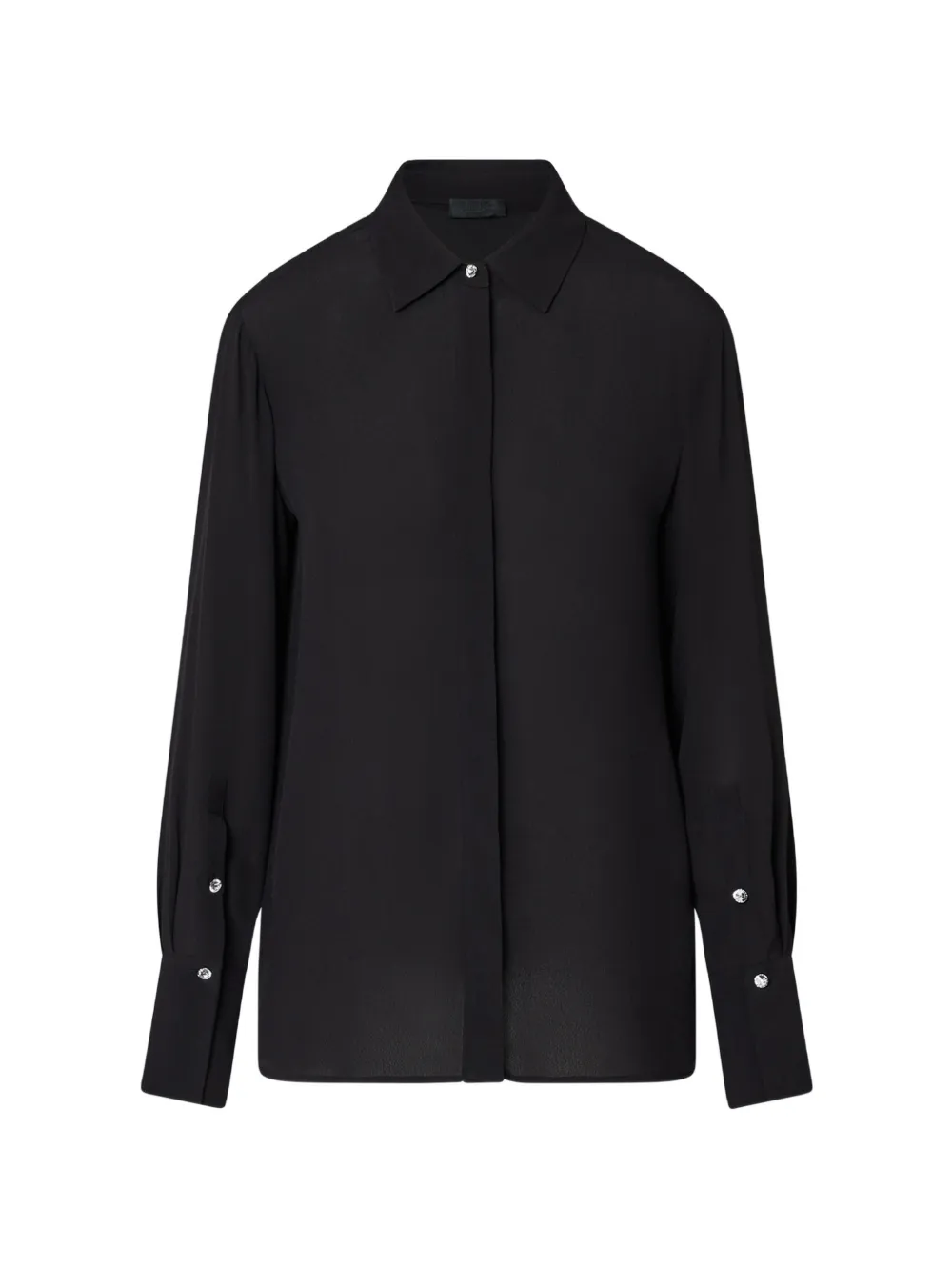LIU JO crepe de chine shirt - Nero
