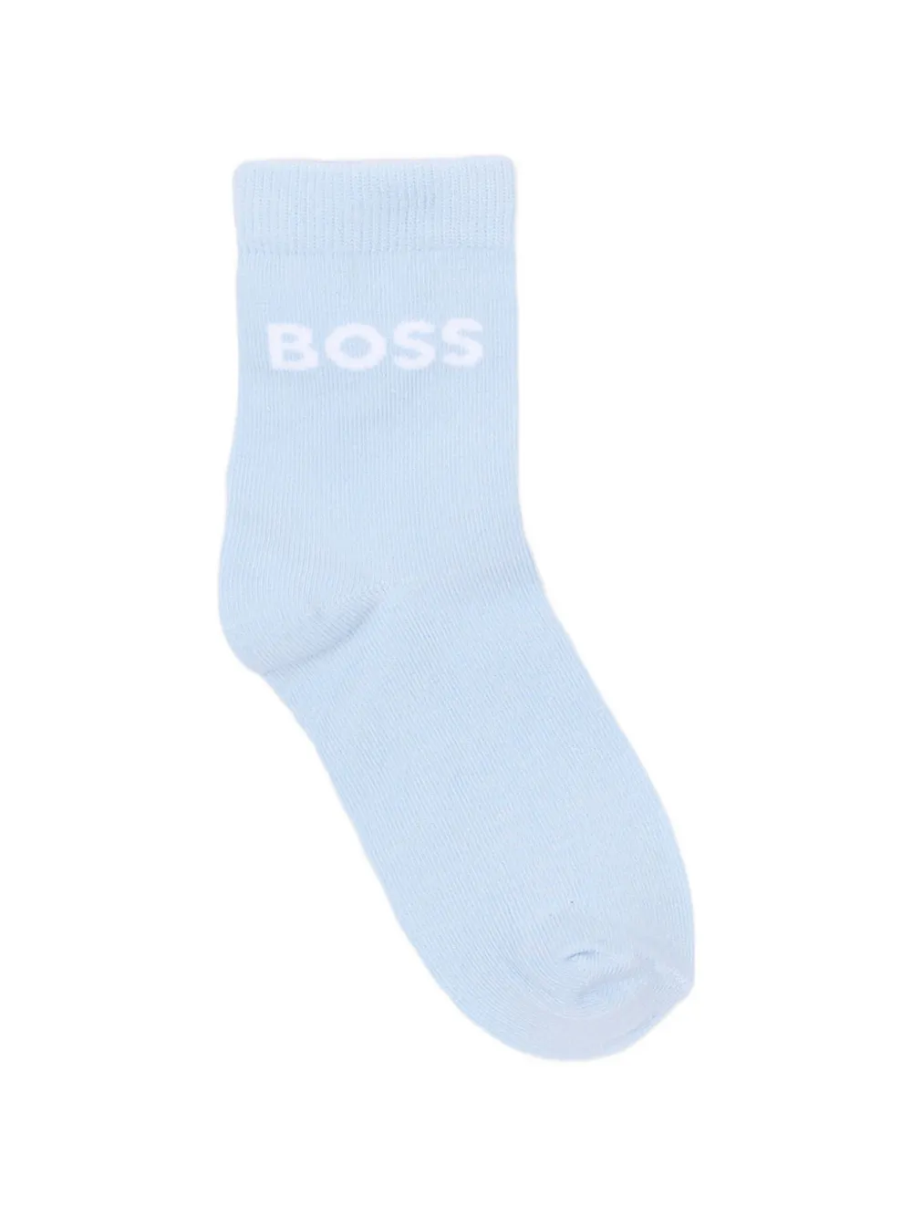 BOSS Kidswear logo-print socks (set of three) Blauw