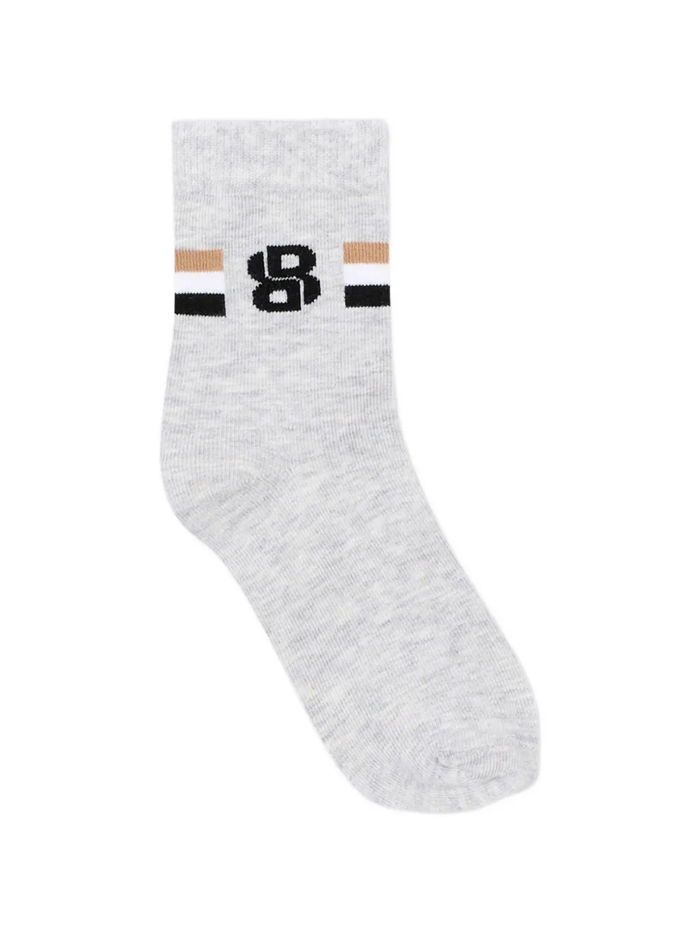 BOSS Kidswear logo-print socks (set of three) Blauw