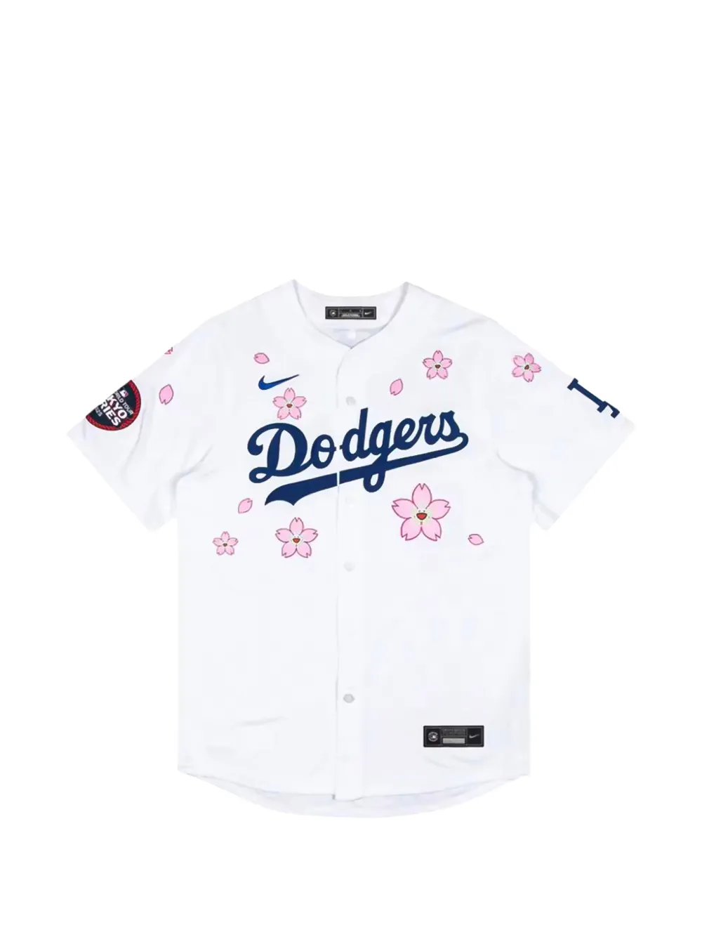 Nike x Takashi Murakami x MLB World Tour Tokyo Series 2025 Los Angeles Dodgers shirt - Bianco