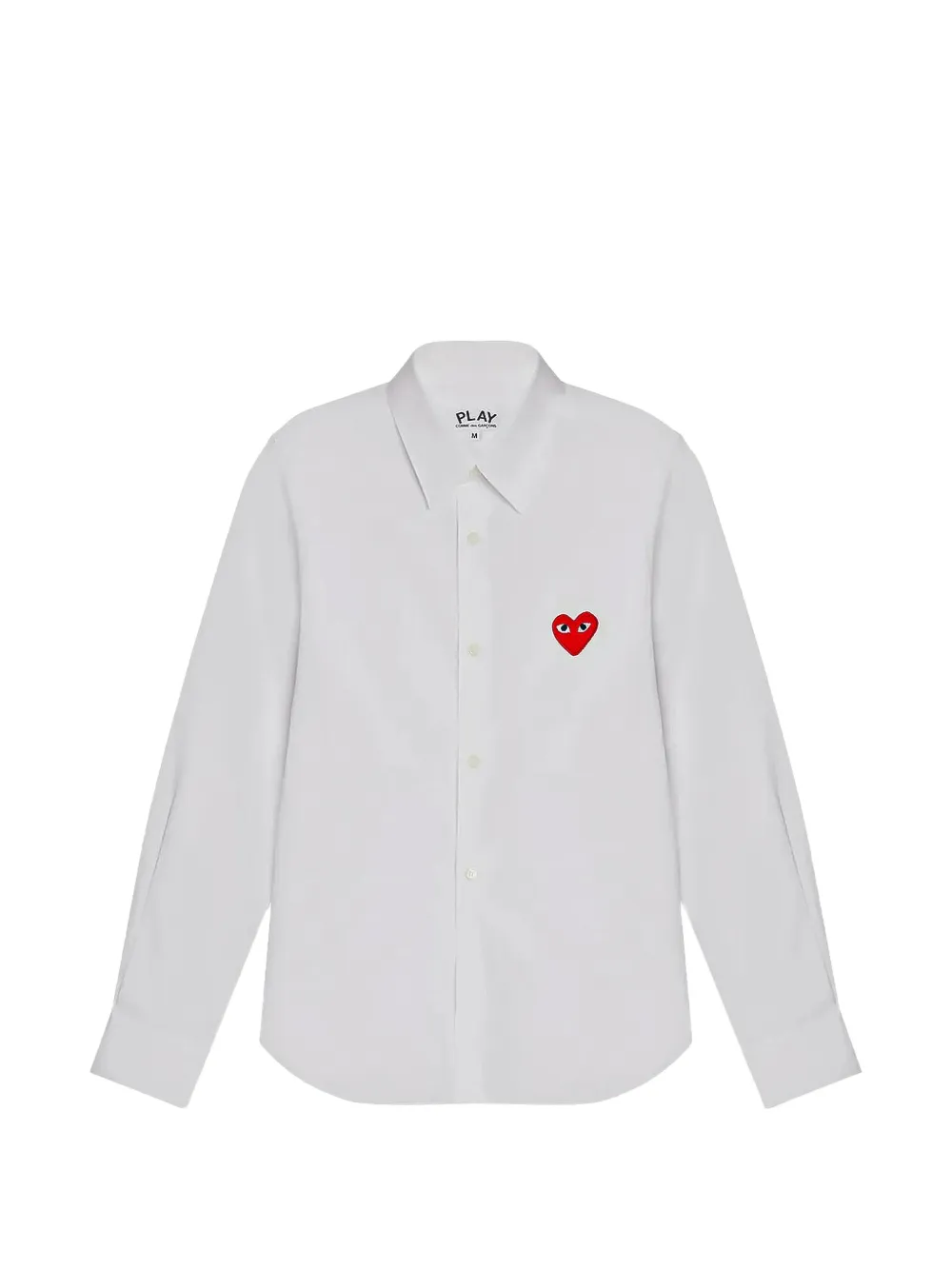 Comme Des Garçons Play heart-patch shirt - Weiß
