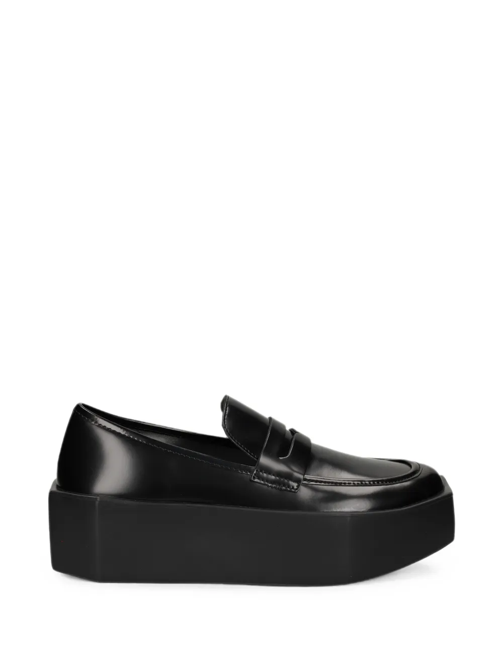 United Nude Stone Platform Loafers In Black