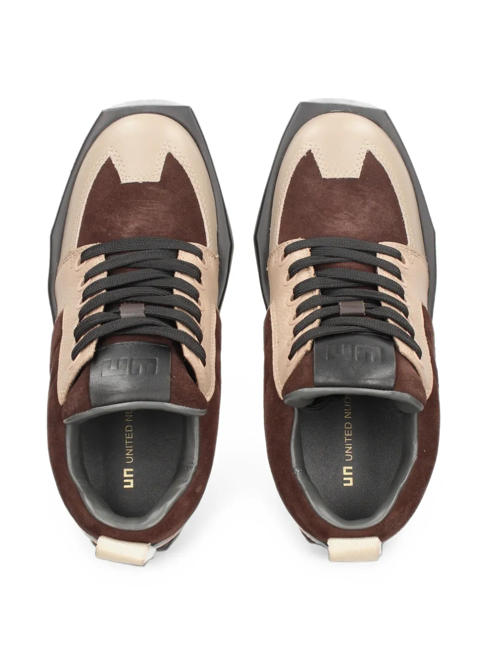 United Nude Stonecourt Mid panelled sneakers Bruin