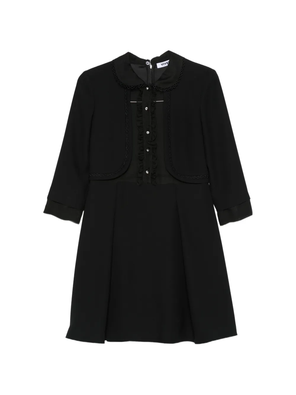 Vivetta Ruffled Mini Dress In Multi