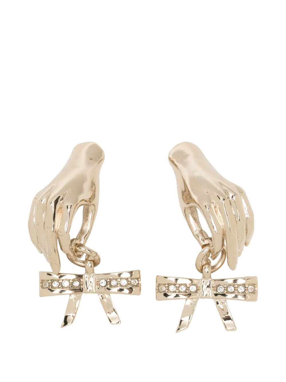 Vivetta crystal-embellished bow earrings