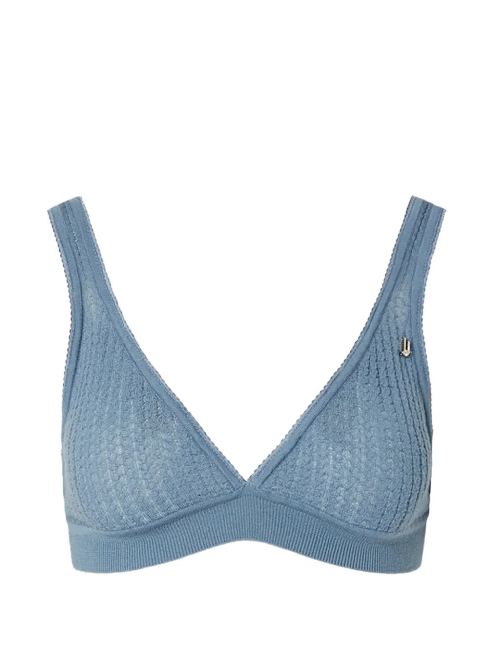 LIU JO pure wool knit top - Blu
