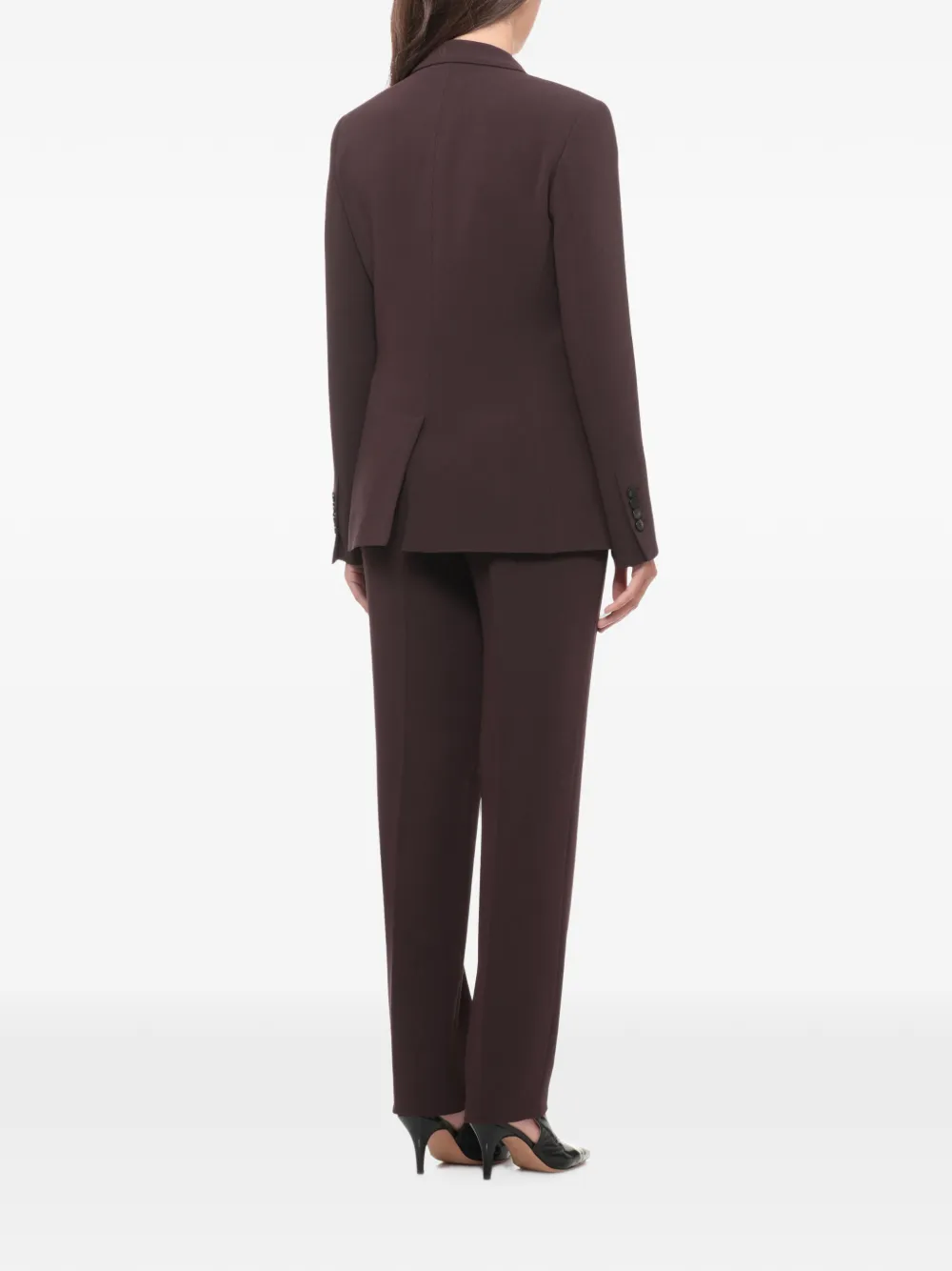 Alberto Biani Blazer met dubbele rij knopen Bruin