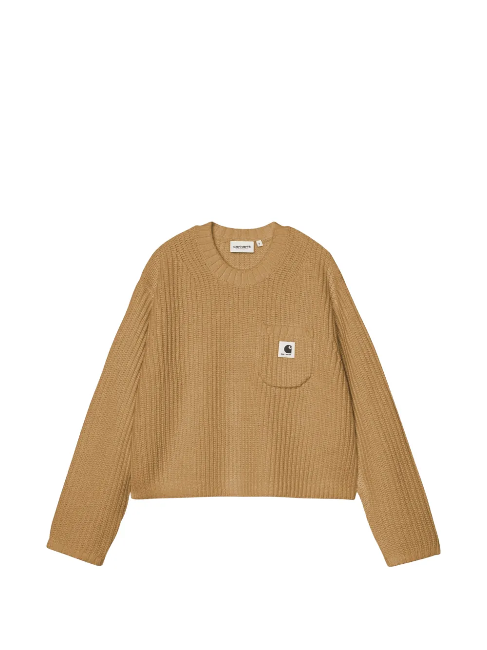 Carhartt WIP Mira ribbed-knit patch-pocket sweater - Marrone