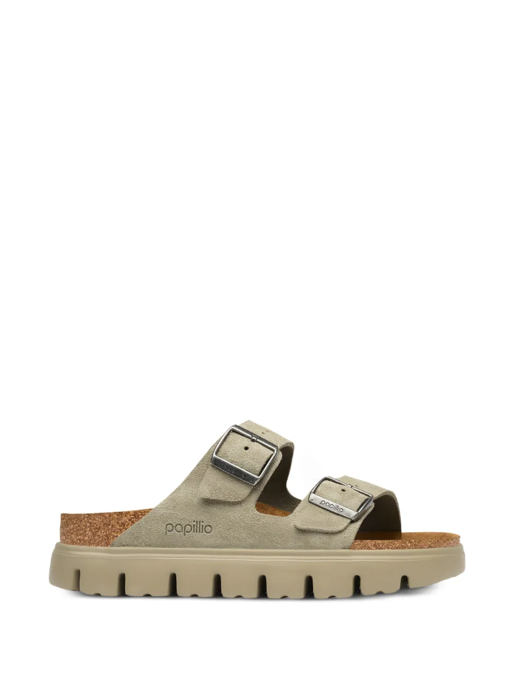 Birkenstock Arizona Platform double-strap suede sandals - women - Calf Suede/Polyethylene vinyl acetate (PEVA)/Calf Suede/Cork - 41 Regular -