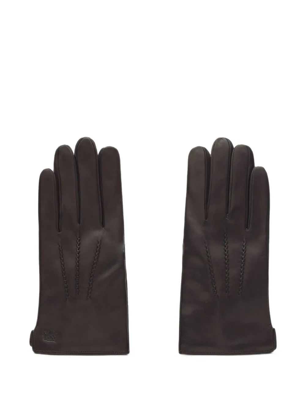 Lottusse Lausan topstitched gloves | Brown | Image 1