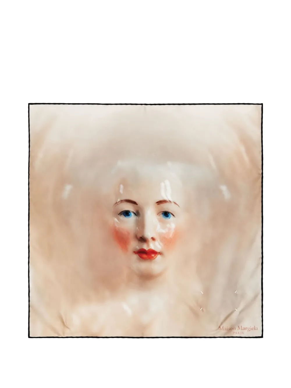 Maison Margiela Porcelain Doll-print scarf