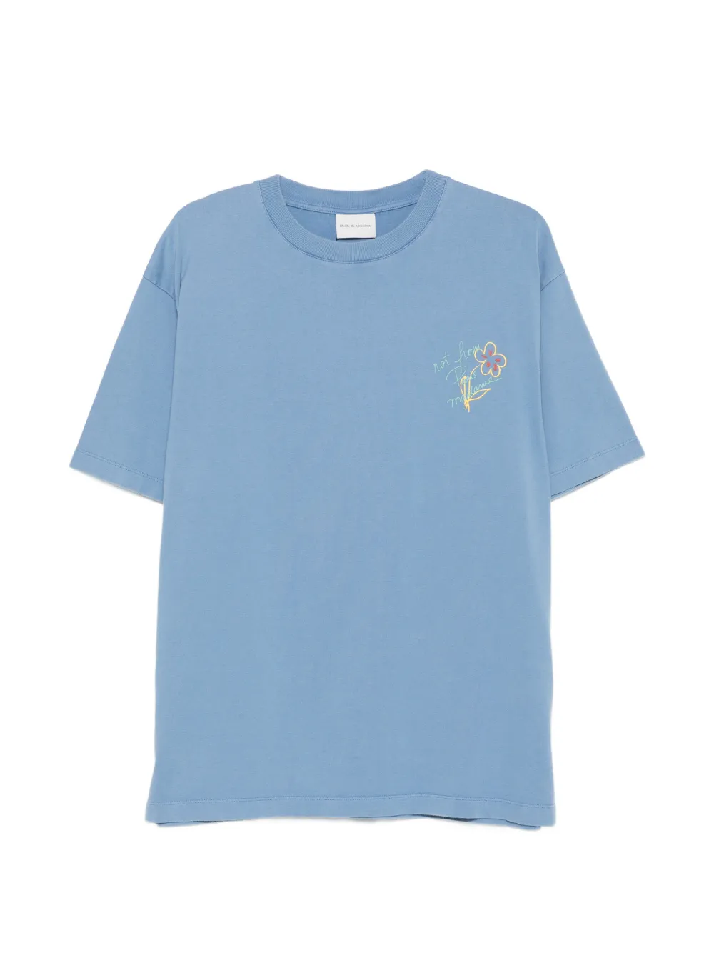 Drôle De Monsieur T-Shirt mit Logo-Print - Blau