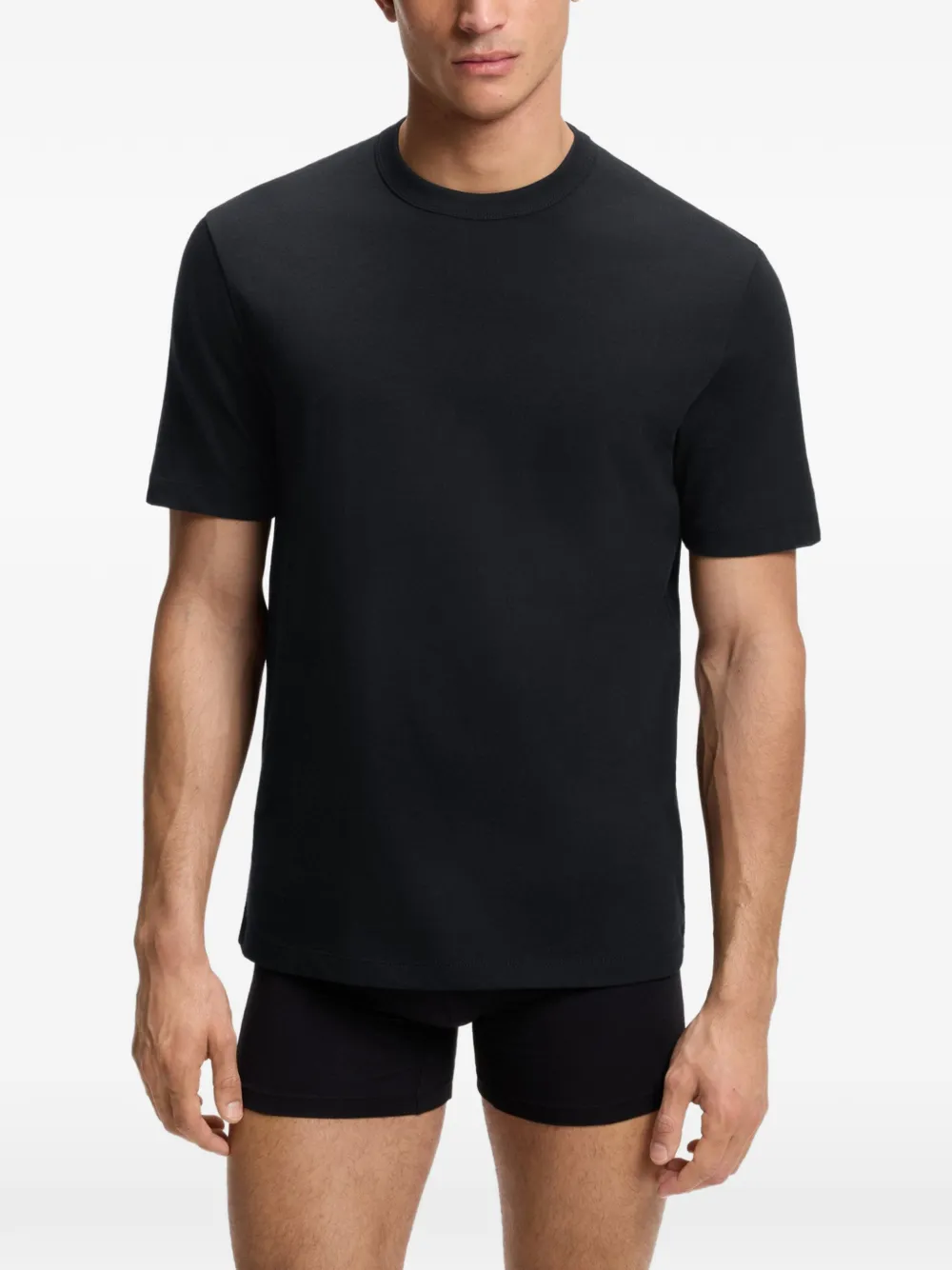 HUGO three-pack of crew-neck t-shirts in cotton Zwart