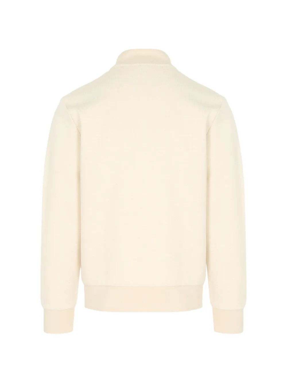 BOSS zip-up textured cardigan Beige