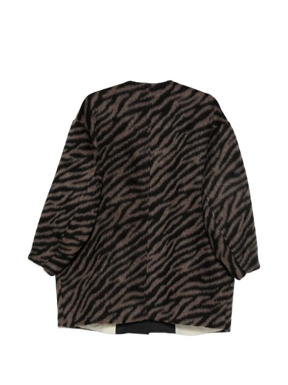 Alysi Jas met knopen en tijger-print Bruin