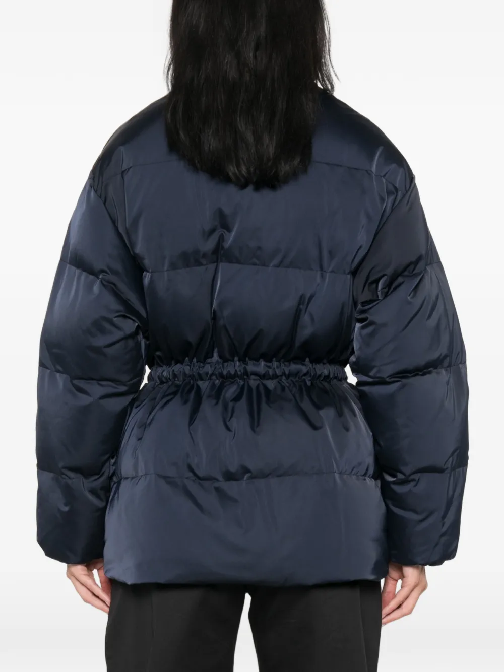 Elisabetta Franchi Jas met trekkoord Blauw