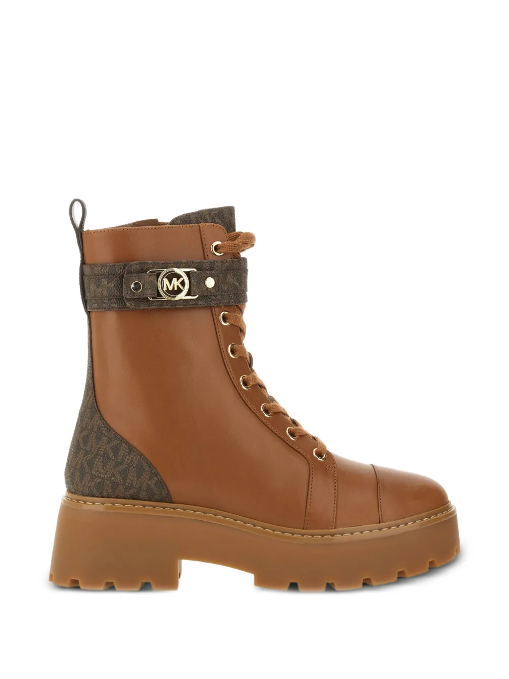 Michael Michael Kors Mandy Amphibian leather boots - Marrone