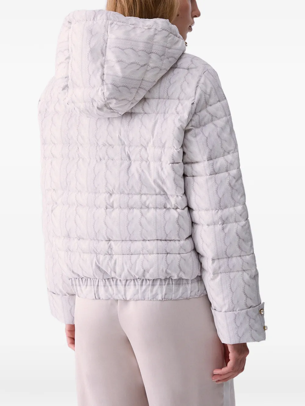 LIU JO Nylon jack met print Wit