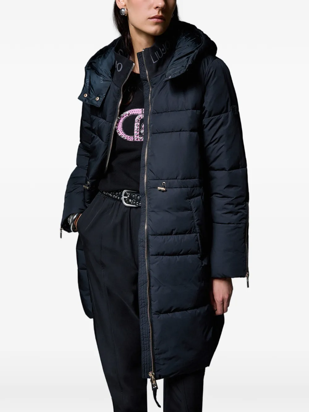 LIU JO Mat nylon jack Zwart