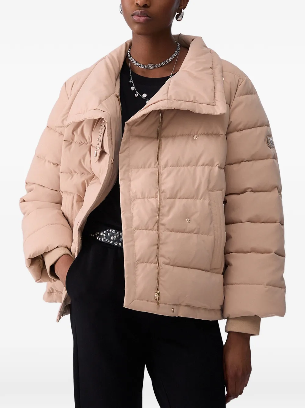 LIU JO jacket with jewel strap - Toni neutri