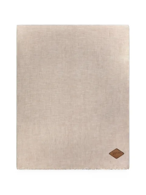 Lottusse fringed linen scarf