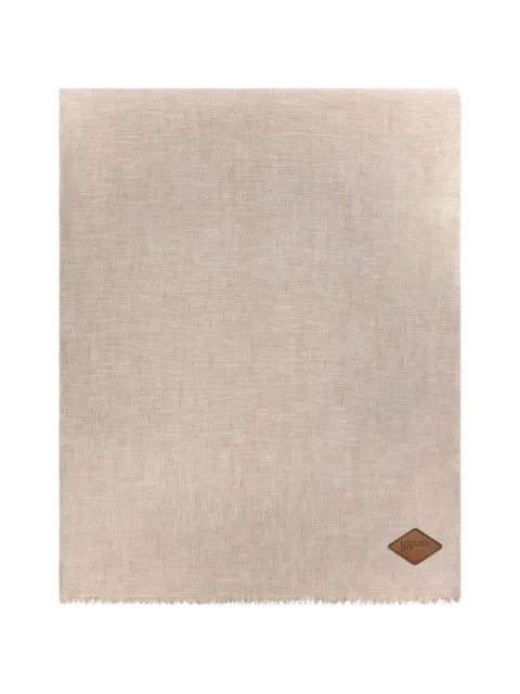 Lottusse fringed linen scarf