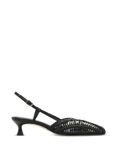 Lottusse Edit woven slingback pumps