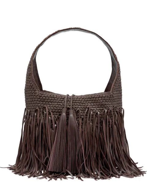 Lottusse bolsa de hombro Noodbag con flecos