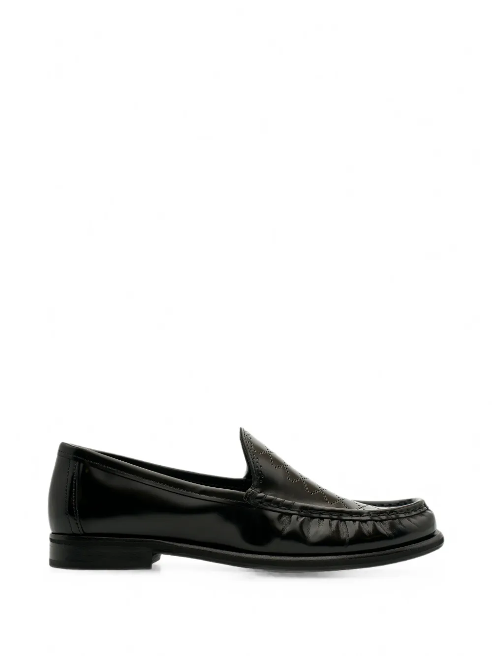 Lottusse Lara perforated leather loafers
