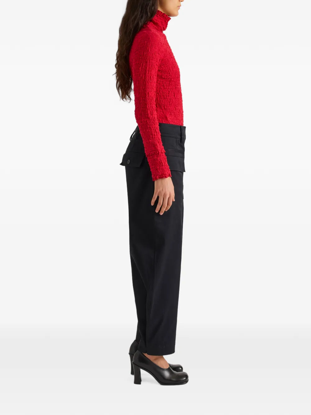Proenza Schouler White Label Harriet gebreide top met jacquard Rood