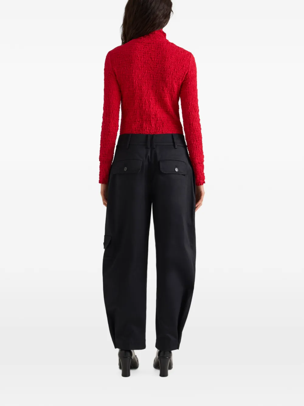 Proenza Schouler White Label Harriet gebreide top met jacquard Rood