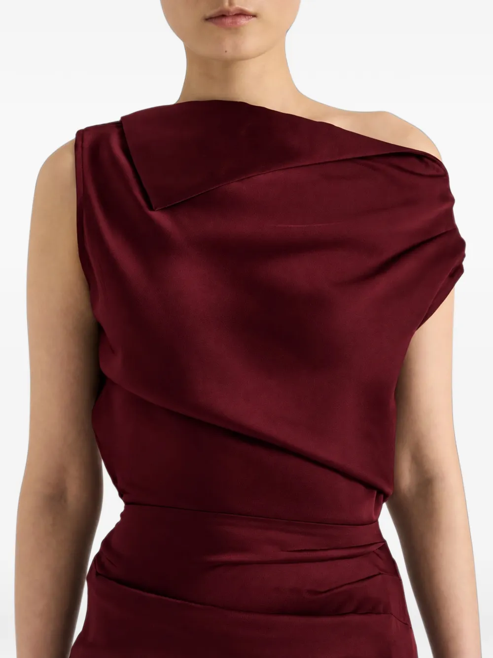 Proenza Schouler Isaline dress in crepe satin Rood