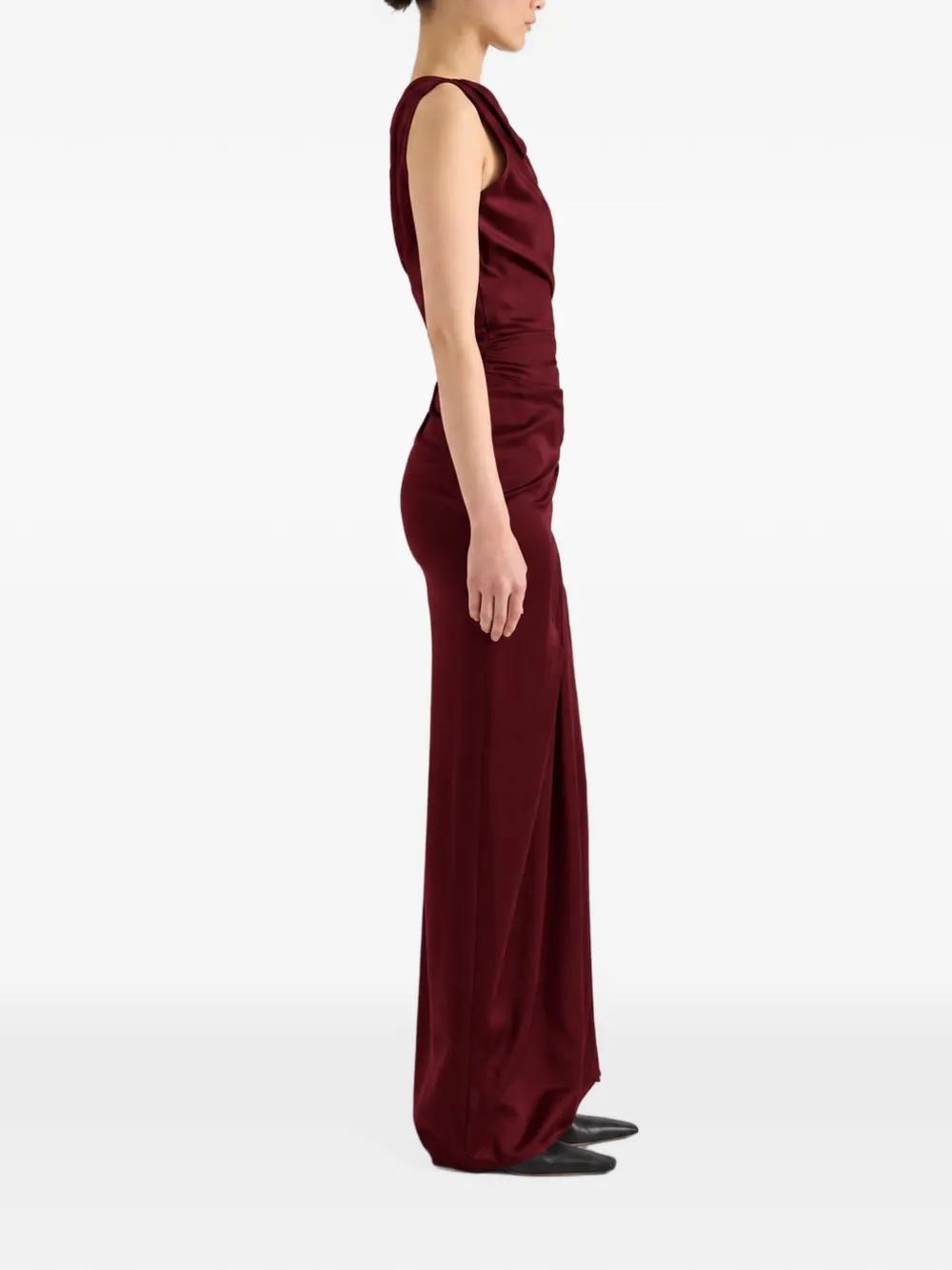 Proenza Schouler Isaline dress in crepe satin Rood