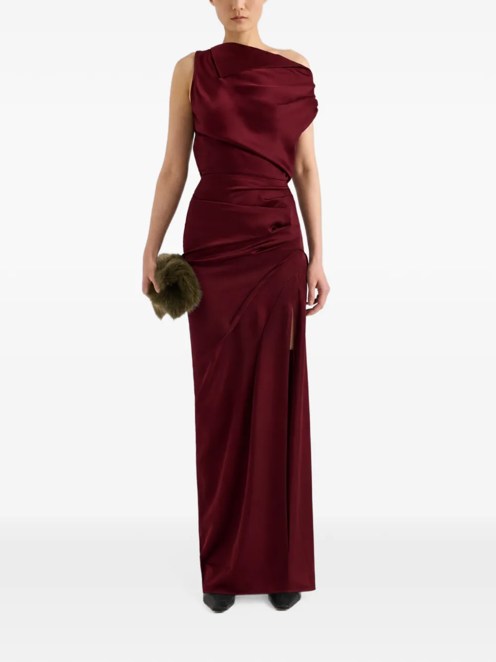 Proenza Schouler Isaline dress in crepe satin Rood
